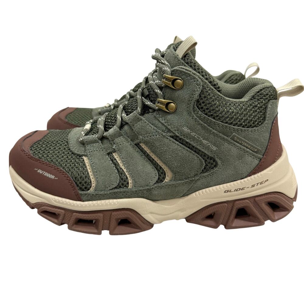 Skechers Glide-Step Sport Atlan Goodyear Hiking Boots Olive Green Women’s 8